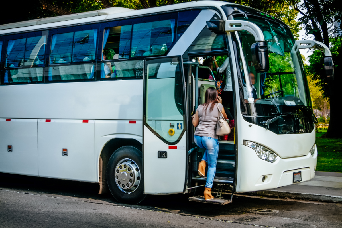 Bus avec passagers