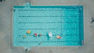 Piscine vue de haut