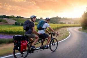 cyclotourisme en tandem