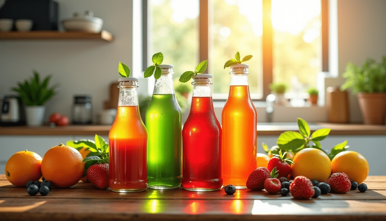 Les boissons naturelles qui remplacent progressivement les sodas industriels