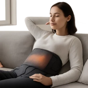 Illustration d’une bouteille isotherme premium dans un univers sobre et rassurant. L’image évoque la praticité au quotidien, au bureau comme en déplacement.