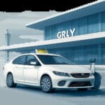 Illustration d’un taxi prêt à prendre en charge un voyageur à proximité de l’aéroport d’Orly. L’image évoque la fiabilité, la rapidité et la sérénité d’un transfert aéroport.